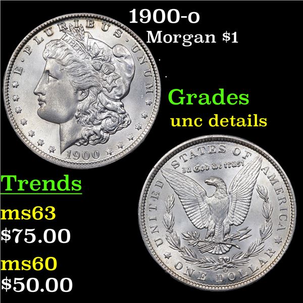 1900-o Morgan Dollar $1 Grades Unc Details