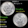 Image 1 : 1900-o Morgan Dollar $1 Grades Unc Details