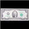 Image 2 : *Star Note* 2003 $2 Green Seal Federal Reserve Note (Minneapolis, MN,) Grades Select CU