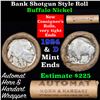 Image 1 : Buffalo Nickel Shotgun Roll in Old Bank Style 'Automat Horn & Hardart' Wrapper 1924 & d Mint Ends Gr