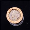 Image 3 : Mixed small cents 1c orig shotgun roll, 1917-s Wheat Cent, 1898 Indian cent other end, McDonalds Wra