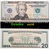 Image 1 : **Star Note** 2013 $20 Green Seal Federal Reserve Note Grades Choice AU/BU Slider