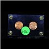 Image 3 : 1960 Lincoln Cent Die Varieties Large And Small Date in Plastic Holder