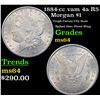 Image 1 : 1884-cc vam 4a R5 Morgan Dollar $1 Graded Choice Unc+