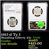 Image 1 : NGC 1917-d Ty I Standing Liberty Quarter 25c Graded unc details By NGC