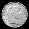 Image 2 : 1907-p Barber Quarter 25c Grades Choice AU/BU Slider