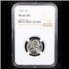Image 2 : NGC 1941-p Jefferson Nickel 5c Graded ms66 5fs By NGC