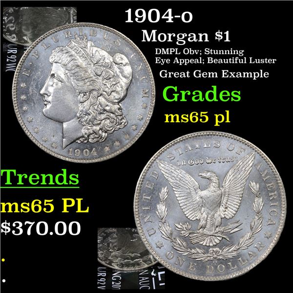 1904-o Morgan Dollar $1 Grades GEM Unc PL