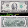 Image 1 : 2013 $2 Green Seal Federal Reseve Note (San Fransisco, CA) Grades Gem CU