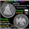 Image 1 : ***Auction Highlight*** 1875-p Twenty Cent Piece 20c Graded ms62 PL By SEGS (fc)