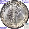 Image 6 : *HIGHLIGHT OF ENTIRE AUCTION***  1935-p TOP POP Mercury Dime 10c Graded ms68+ fsb By SEGS (fc)