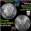 Image 1 : ***Auction Highlight*** 1884-p Morgan Dollar $1 Graded ms64 DMPL By SEGS (fc)