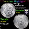 Image 1 : ***Auction Highlight*** 1882-p Morgan Dollar $1 Graded GEM Unc By USCG (fc)