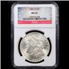 Image 2 : NGC 1884-o Morgan Dollar $1 Graded ms62 By NGC