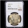 Image 2 : NGC 1898-o Morgan Dollar $1 Graded ms63 By NGC