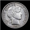 Image 2 : 1911-p Barber Dime 10c Grades Choice AU/BU Slider+
