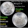 Image 1 : 1883-o /o Top 100 Vam 4 I3 R4 Morgan Dollar $1 Grades Choice+ Unc