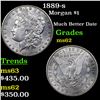 Image 1 : 1889-s Morgan Dollar $1 Grades Select Unc