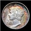 Image 2 : 1916-p Rainbow Toned Mercury Dime 10c Grades GEM+ FSB
