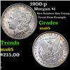 Image 1 : 1900-p Morgan Dollar $1 Grades GEM Unc