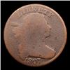 Image 2 : 1807 Draped Bust Large Cent 1c Grades g, good