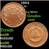 Image 1 : 1864 Two Cent Piece 2c Grades Select AU
