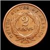 Image 3 : 1864 Two Cent Piece 2c Grades Select AU