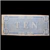 Image 3 : 1864 $10 Confederate Note, T-68 Grades xf+