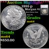 ***Auction Highlight*** 1891-p Morgan Dollar $1 Graded ms64 By SEGS (fc)