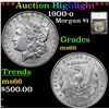 ***Auction Highlight*** 1900-o Morgan Dollar $1 Graded ms66 By SEGS (fc)