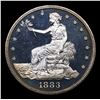 Image 2 : Proof *HIGHLIGHT OF ENTIRE AUCTION* 1883 TOP POP! Trade Dollar $1 Graded pr67 dcam By SEGS (fc)