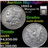 ***Auction Highlight*** 1892-s Morgan Dollar $1 Graded au55 details By SEGS (fc)