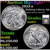 ***Auction Highlight*** 1933-s Walking Liberty Half Dollar 50c Graded ms65+ By SEGS (fc)