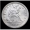 Image 2 : ***Auction Highlight*** 1857-p Seated Liberty Quarter 25c Graded GEM Unc By USCG (fc)