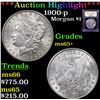 Image 1 : ***Auction Highlight*** 1900-p Morgan Dollar $1 Graded GEM+ Unc By USCG (fc)