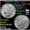 Image 1 : ***Auction Highlight*** 1901-p Vam 17 WOW! I3 R5 Morgan Dollar $1 Graded Select Unc By USCG (fc)