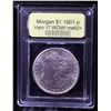 Image 4 : ***Auction Highlight*** 1901-p Vam 17 WOW! I3 R5 Morgan Dollar $1 Graded Select Unc By USCG (fc)