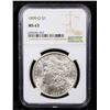 Image 2 : NGC 1899-o Morgan Dollar $1 Graded ms63 By NGC