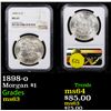 Image 1 : NGC 1898-o Morgan Dollar $1 Graded ms63 By NGC