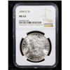 Image 2 : NGC 1898-o Morgan Dollar $1 Graded ms63 By NGC