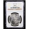 Image 2 : NGC 1902-o Morgan Dollar $1 Graded ms62 By NGC