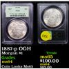 Image 1 : PCGS 1887-p OGH Morgan Dollar $1 Graded ms64 By PCGS