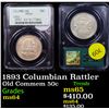 Image 1 : 1893 Columbian Rattler Old Commem Half Dollar 50c Graded ms64 By PCGS