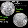 1898-p Morgan Dollar $1 Graded GEM Unc By USCG