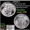 Image 1 : 1944-s Mercury Dime 10c Grades GEM++ FSB