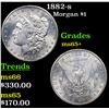 Image 1 : 1882-s Morgan Dollar $1 Grades GEM+ Unc