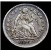 Image 2 : 1856-p Seated Liberty Half Dime 1/2 10c Grades AU, Almost Unc