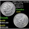 Image 1 : 1883-s Vam 7 I2 R3 Morgan Dollar $1 Grades Choice AU