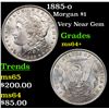 Image 1 : 1885-o Morgan Dollar $1 Grades Choice+ Unc