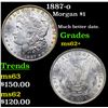 Image 1 : 1887-o Morgan Dollar $1 Grades Select Unc